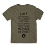 I am a massage therapist Zinc Men's Tee for Massage Therapist, Work