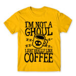 I am not a ghoul Gold Men's T-shirt for Anime, Tokyo Ghoul