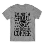 I am not a ghoul Grey Melange Men's Tee for Anime, Tokyo Ghoul