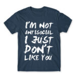 I am not antisocial Denim Men's T-shirt for Antisocial, Funny