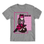 I am not cute Grey Melange Men's Tee for Anime, Otaku