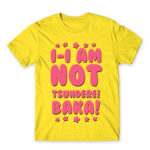 I AM NOT TSUNDERE Lemon Men's Tee for Anime, Dere