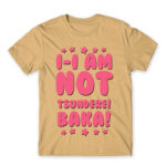 I AM NOT TSUNDERE Sand Men's Tee for Anime, Dere