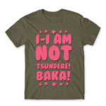I AM NOT TSUNDERE Zinc Men's T-shirt for Anime, Dere