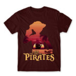 I am the king of Pirates Burgundy Men's Tee for Anime, One Piece