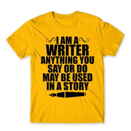 I am writer Gold Men's Tee for Work, Writer