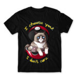 I Choose You – I don’t Care Black Men's Tee for Anime, Pokemon