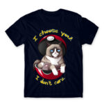 I Choose You – I don’t Care Navy Men's Tee for Anime, Pokemon