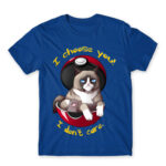I Choose You – I don’t Care Royal Blue Men's Tee for Anime, Pokemon