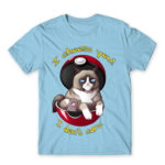 I Choose You – I don’t Care Sky Blue Men's Tee for Anime, Pokemon