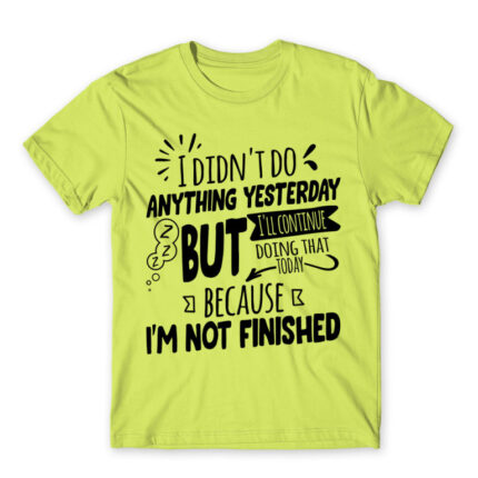 I didn’t do anything Apple Green Men's Tee for Funny, Laziness