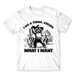 I do a thing – Raccoon White Men's T-shirt for Badass, Funny