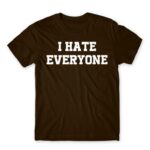 I hate everyone Chocolate Men's Tee for Antisocial, Funny