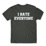 I hate everyone Dark Grey Men's Tee for Antisocial, Funny