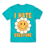 I hate everyone – Groovy Atoll Blue Men's T-shirt for Antisocial, Funny