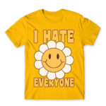 I hate everyone – Groovy Gold Men's Tee for Antisocial, Funny
