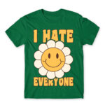 I hate everyone – Groovy Kelly Green Men's T-shirt for Antisocial, Funny