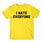 I hate everyone Lemon Men's Tee for Antisocial, Funny