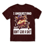 I just don’t give a shit – Teemo Burgundy Men's Tee for Gaming, League Of Legends