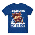 I just don’t give a shit – Teemo Royal Blue Men's Tee for Gaming, League Of Legends