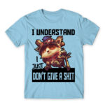 I just don’t give a shit – Teemo Sky Blue Men's T-shirt for Gaming, League Of Legends