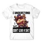 I just don’t give a shit – Teemo White Men's Tee for Gaming, League Of Legends