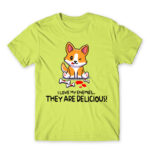 I love my enemies Apple Green Men's T-shirt for Cute Badass, Funny