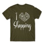 I Love Shopping Army Men's Tee for Funny, Shopping