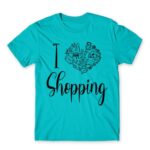 I Love Shopping Atoll Blue Men's T-shirt for Funny, Shopping
