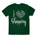 I Love Shopping Bottle Green Men's T-shirt for Funny, Shopping