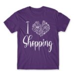 I Love Shopping Dark Purple Men's Tee for Funny, Shopping