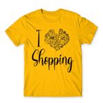 I Love Shopping Gold Men's T-shirt for Funny, Shopping