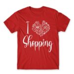 I Love Shopping Red Men's T-shirt for Funny, Shopping