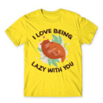 I Love to be lazy with you Lemon Men's T-shirt for Funny, Laziness