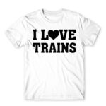 I love trains White Men's Tee for Train Conductor, Work