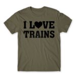 I love trains Zinc Men's Tee for Train Conductor, Work