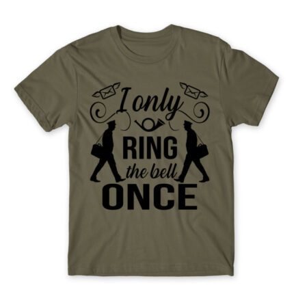 I only ring once Zinc Men's Tee for Postman, Work