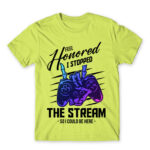 I paused my stream Apple Green Men's Tee for Streamer, Work