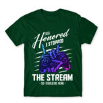 I paused my stream Bottle Green Men's T-shirt for Streamer, Work