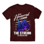 I paused my stream Burgundy Men's Tee for Streamer, Work