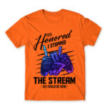 I paused my stream Orange Men's Tee for Streamer, Work