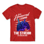 I paused my stream Red Men's Tee for Streamer, Work