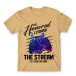 I paused my stream Sand Men's Tee for Streamer, Work