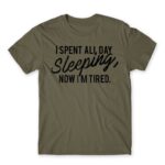 I spent all day sleeping Zinc Men's T-shirt for Funny, Laziness