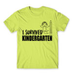 I survived kindergarten boy Apple Green Men's Tee for Kindergartner, Work