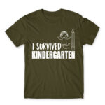 I survived kindergarten boy Army Men's Tee for Kindergartner, Work