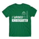 I survived kindergarten boy Kelly Green Men's Tee for Kindergartner, Work