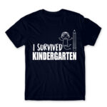 I survived kindergarten boy Navy Men's T-shirt for Kindergartner, Work