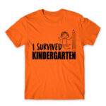 I survived kindergarten boy Orange Men's Tee for Kindergartner, Work