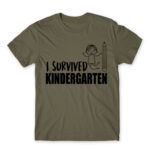 I survived kindergarten boy Zinc Men's Tee for Kindergartner, Work